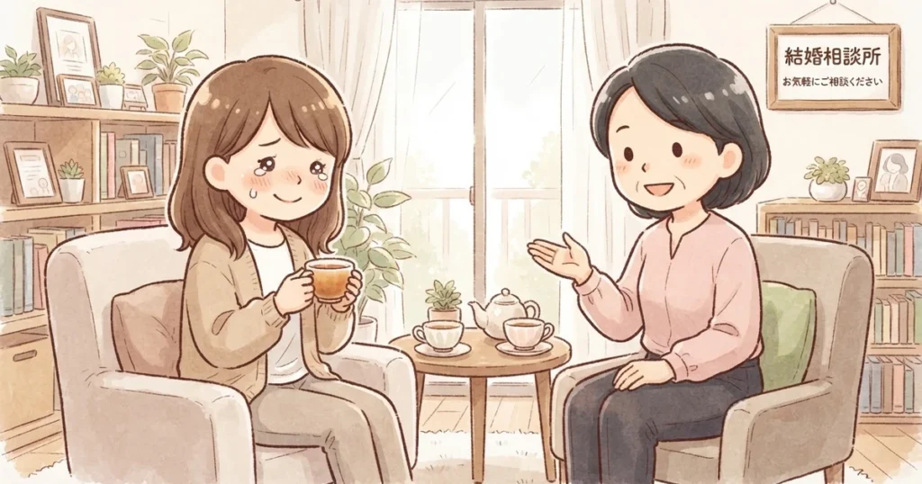 結婚相談所オーネットの担当の方に励まされた